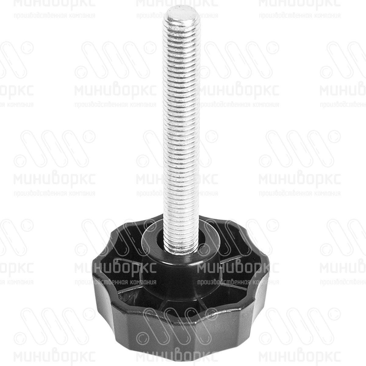 Фиксатор пластиковый с рукояткой m10x80 50 – Ф50М10-80ЧС | картинка 1