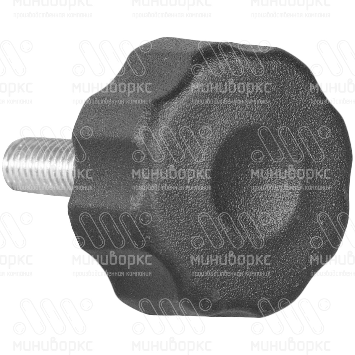 Фиксатор пластиковый с рукояткой m6x10 25 – Ф25М6-10ЧС | картинка 3