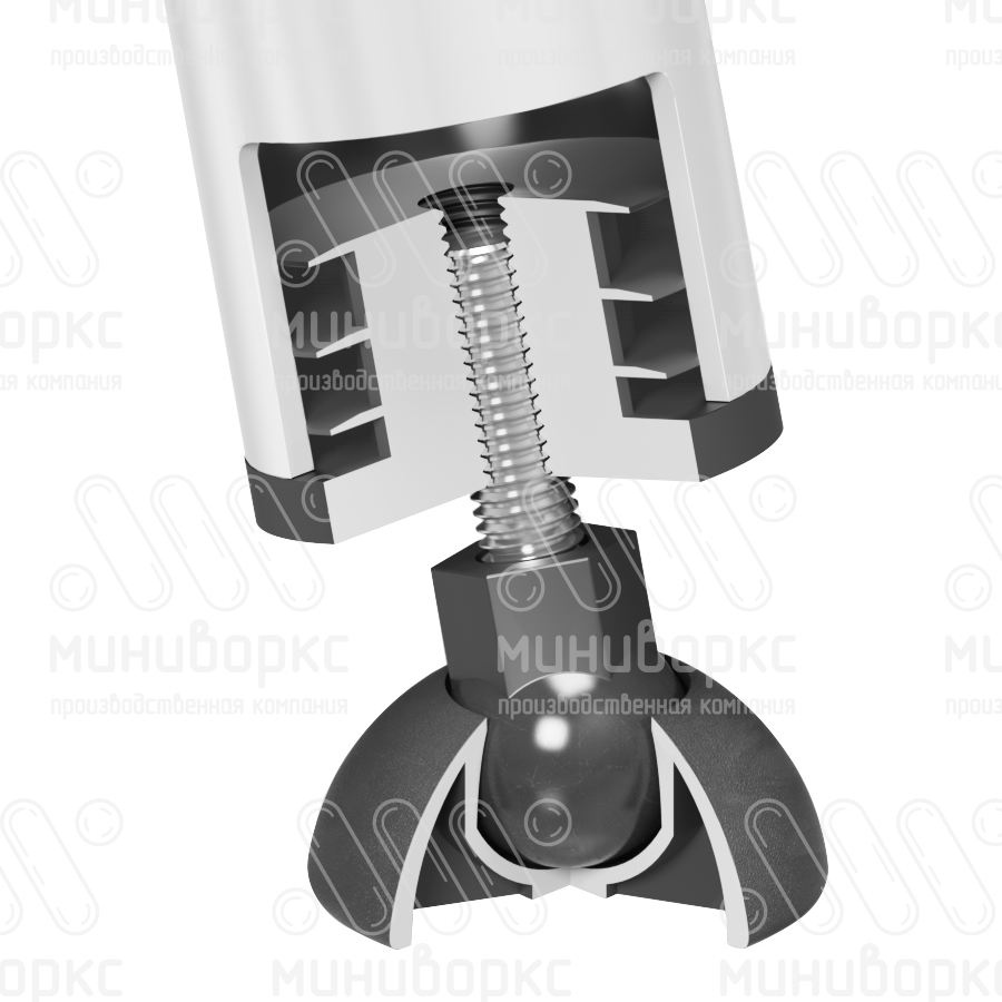 Опора резьбовая  m12x55 50 – 50М12-55ЧС | картинка 4