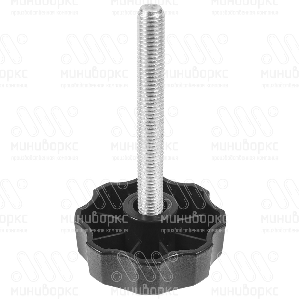 Фиксатор пластиковый с рукояткой m8x85 60 – Ф60М8-85ЧН | картинка 1