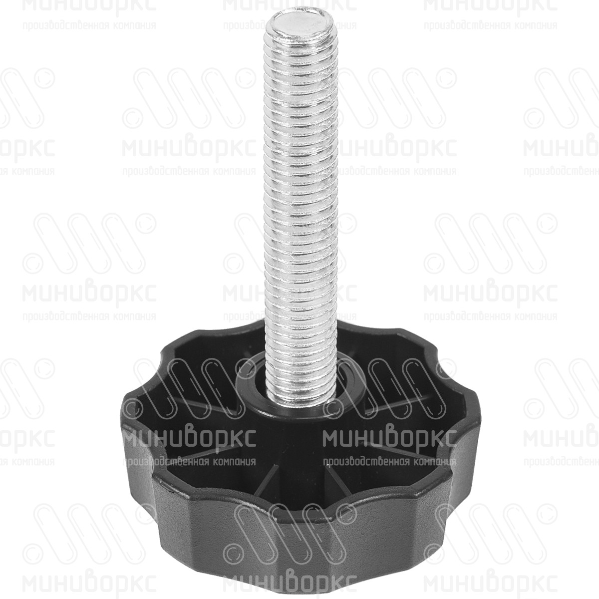 Фиксатор пластиковый с рукояткой m10x70 60 – Ф60М10-70ЧН | картинка 1