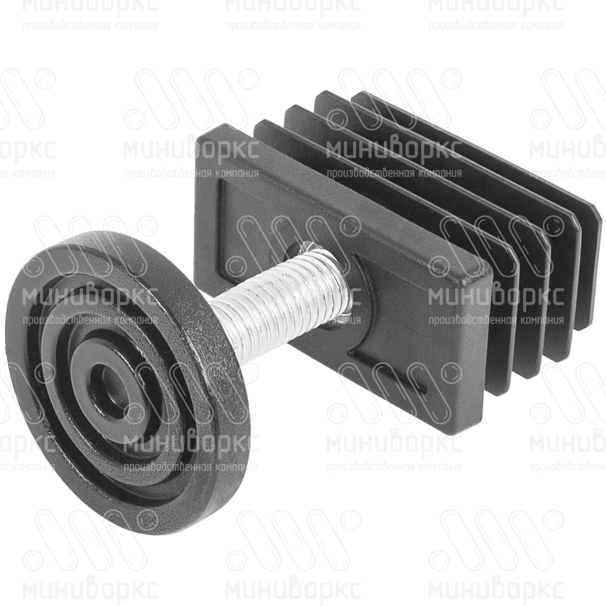 Комплекты прямоугольных заглушек с опорами 50x25 – 25-50M10.D40x40 | картинка 3