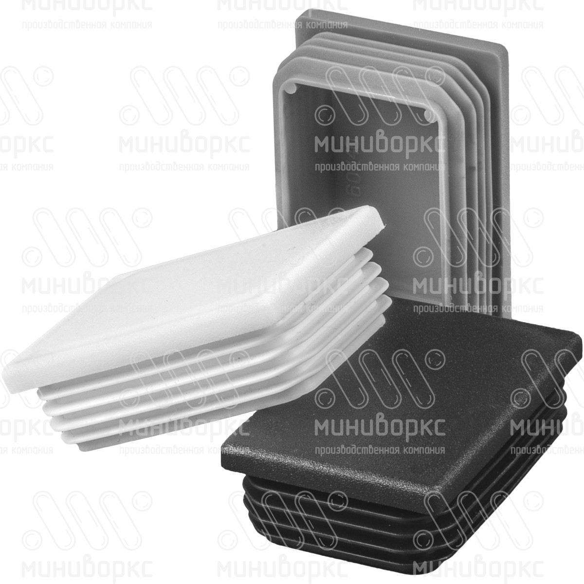 Заглушки для прямоугольной трубы 60x40 – ILR60x40-GRIGIO | картинка 4