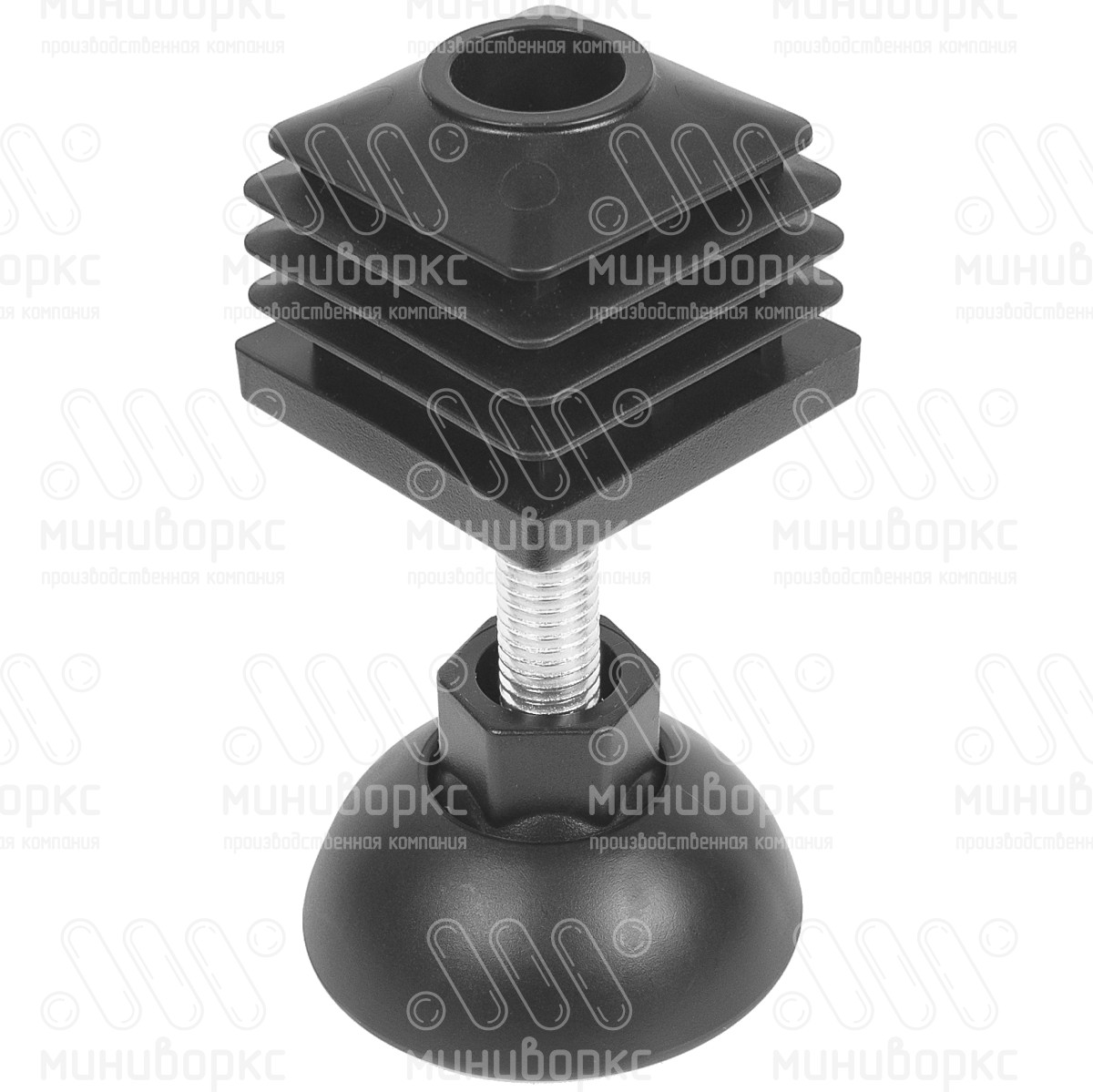 Комплекты квадратных заглушек с опорами 40x40 – 40-40M10.D50x55 | картинка 1