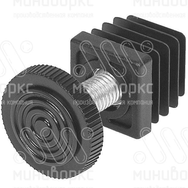 Комплекты квадратных заглушек с опорами 25x25 – 25-25M10.D32x15 | картинка 3