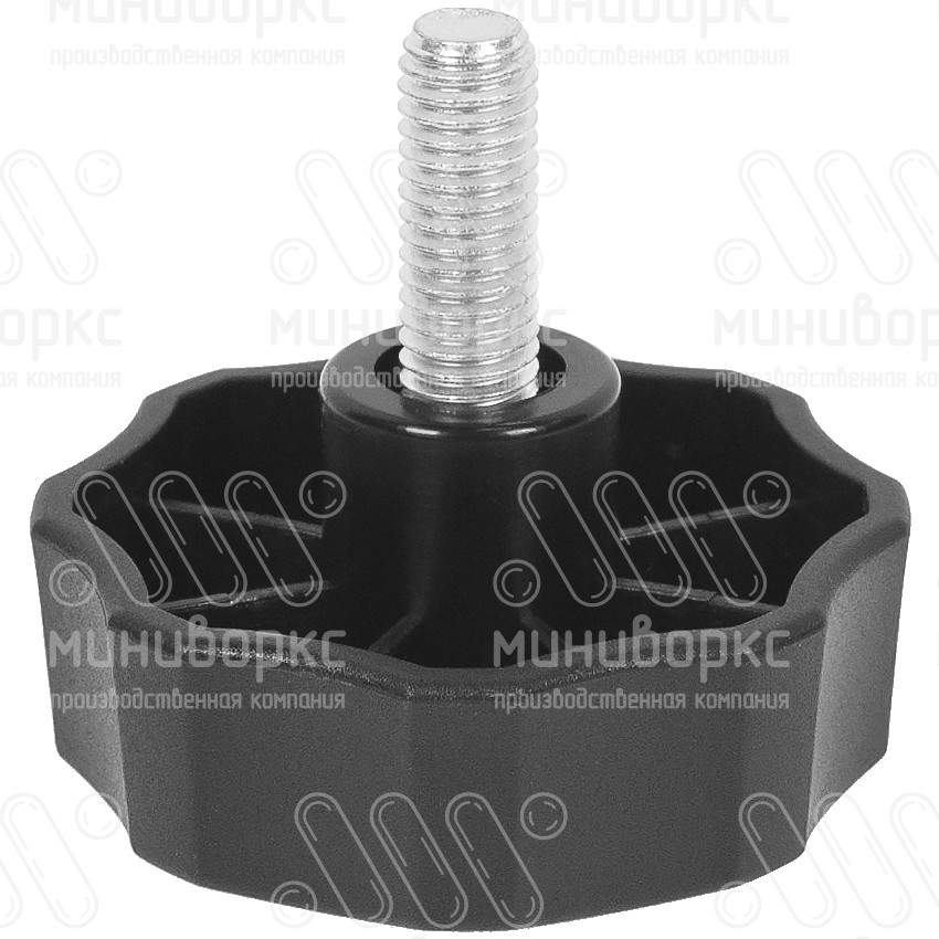 Фиксатор пластиковый с рукояткой m8x10 50 – Ф50М8-10ЧС | картинка 1