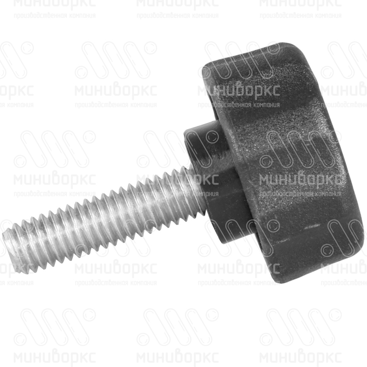 Фиксатор пластиковый с рукояткой m6x10 25 – Ф25М6-10ЧС | картинка 2